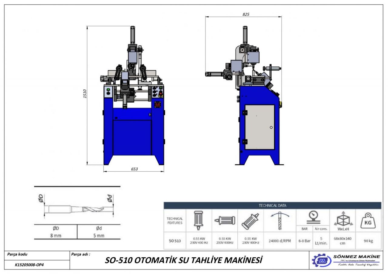 Otomatik Su Tahliye Makinesi SO-510